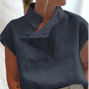 Airrys Button V Neck Top